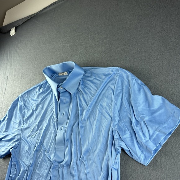 Collars & Co. Other - Collars and Co Shirt Men's M Blue Polo Solid Firm Collar Office Work Dress NWOT